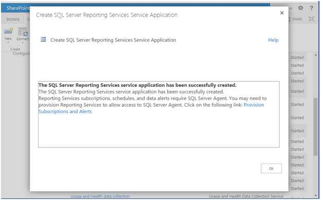 New SSRS Service application